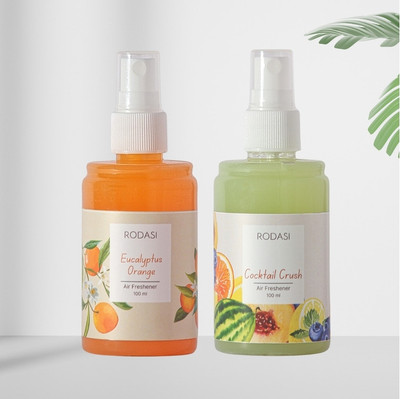 RODASI EUCALYPTUS ORANGE COCKTAIL CRUSH Car Freshener Spray RODASSSS_FEOCC100ML(2 x 100 ml)