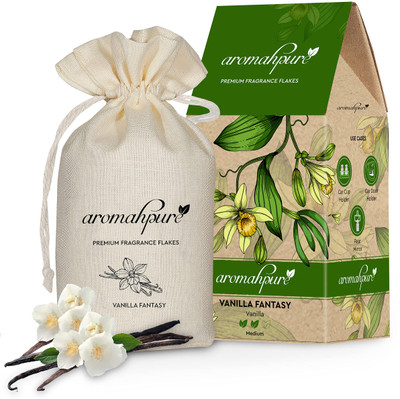 Aromahpure Premium Car Perfum Fragrance Flakes - Vanilla Fanatasy Luxury Freshener Car Freshener Diffuser Premium Car Perfum Fragrance Flakes - Vanilla Fanatasy Luxury Freshener(50 g)