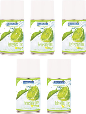 Airance Refreshing Lime Spray, Automatic Spray, Refill Automatic Room Freshener Refill(5 x 50 ml)