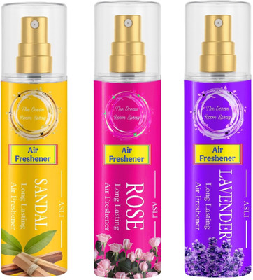 The Ocean Sandal And Rose And Lavender Air Freshner, Long Lasting Air Freshener Car Freshener Spray Sandal And Rose And Lavender Air Freshner | Long Lasting Air Freshener | Room Freshener Long Lasting For Car,Home,Hospital,Office,Restaurant(3 x 250 ml) The Ocean Sandal And Rose And Lavender Air Freshner, Long Lasting Air Freshener Car Freshener Spray Sandal And Rose And Lavender Air Freshner | Long Lasting Air Freshener | Room Freshener Long Lasting For Car,Home,Hospital,Office,Restaurant(3 x 250 ml)