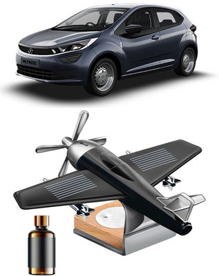 YUNEIK Car Solar Air Freshner Automatic Rotating Diffuser YNK-BLACK-SINGLE-FAN-507(100 g)