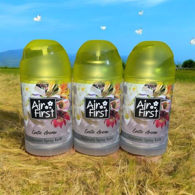 Air first EXOTIC AROMA REFILL COMBO PACK OF 3 PCS SUITABLE FOR ALL TYPES OF MACHINE Automatic Spray(3 x 225 ml)