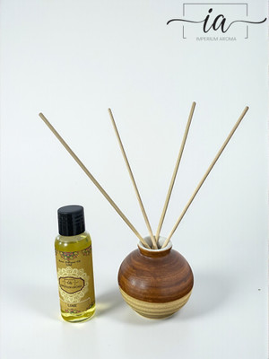 IMPERIUM AROMA Reed Diffuser Set | Ceramic Pot, Lime Diffuser Oil 50ml, Rattan Reeds Based Diffuser , Fresh, Citrus and Uplifting Lime Aroma, Floral Relaxing Scent for Office | Bedroom & Living Room(3 x 0.33 Units)