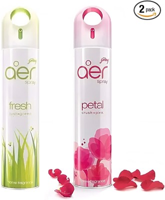 Godrej Fresh Lush Green, Petal Crush Pink Spray(2 x 220 ml)