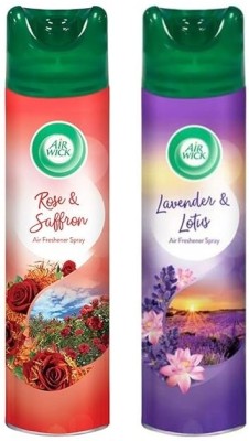 Airwick Rose & Saffron, Lavender & Lotus Spray(2 x 245 ml)