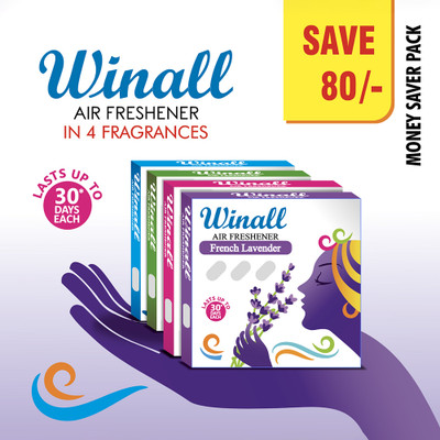 WINALL Rose, Jasmine, Lavender Blocks Buy 2 Get 2 Free(4 x 1 Units)