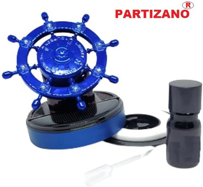 partizano Ship Steering Design Solar Power Car Dashboard Perfume BLUE Diffuser Ship Steering Design Solar Power Car Dashboard Perfume BLUE(10 ml)