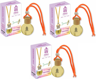 Aqua Jasmine Car Freshener Diffuser Jasmine Fragrance - 3Pcs Car Freshener Diffuser(2 x 7.5 ml)