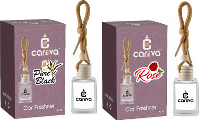 Cariiva PUREBLACK-ROSE Car Freshener Diffuser CR_02(2 x 10 ml)