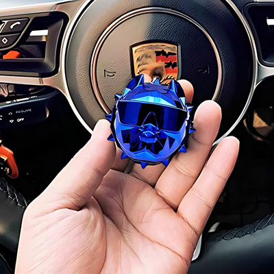 GlowMyst ® Pitbull Design Scent With Fun Car AC Vent Clip Aromatherapy (Blue) Car Freshener Diffuser Scent With Fun Dog(1 ml)