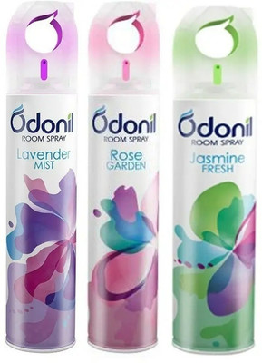 Odonil rose, jasmine, Lavender Spray Rose,Jasmine,Lavender Spray Room & Air Freshener Spray(3 x 150 ml)
