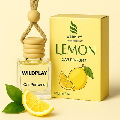 Wildplay Lemon Hanging Car Perfume Diffuser Hanging Car Perfume(10 ml)
