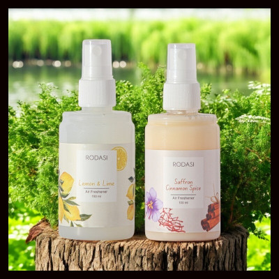 RODASI LEMON LIME SAFFRON CINNAMON Car Freshener Spray RDS_AE_FLLSC100ML(2 x 100 ml)