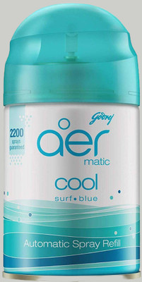 Godrej Aer cool surf blue Car Freshener Refill aer matic,bar freshner,liquid automatic air freshener refill pack _280(225 ml)