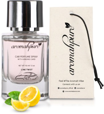 Aromahpure Premium Car Perfume with Hanging Card | Lime twist Fragrance Long lasting Spray(40 ml)