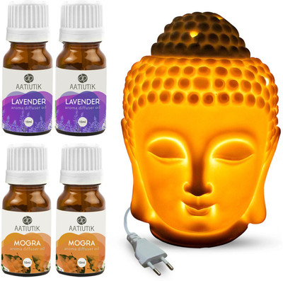 Aatiutik Mogra, Lavender Diffuser Set AT-eBUDDHA_2LV_2MOG(5 x 8 ml)