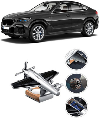 YUNEIK Car Solar Air Freshner Automatic Rotating Diffuser YK_SILVER-SINGLE-FAN-76(100 g)