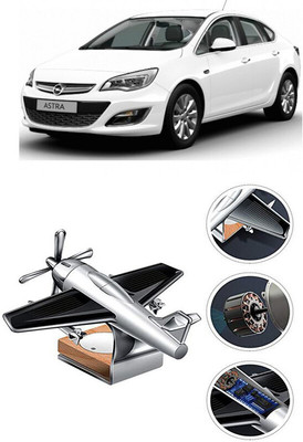 YUNEIK Car Solar Air Freshner Automatic Rotating Diffuser YK_SILVER-SINGLE-FAN-459(100 g)