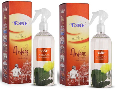 TOBY 2 ARDAAS AIR FRESHENER ,250 ml each ,pack of 2. Spray 2 ARDAAS AIR FRESHENER ,250 ml each ,pack of 2.(2 x 250 ml)