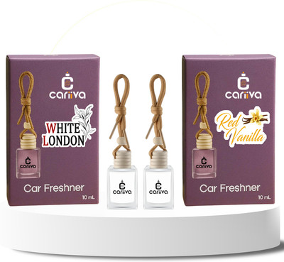 Cariiva WHITE LONDON - RED VANILLA Car Freshener Diffuser CR_02(2 x 10 ml)