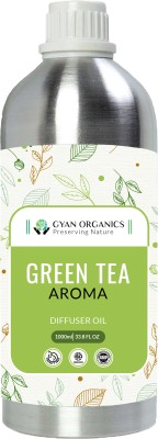 Gyan Organics Green Tea Aroma Aroma Oil, Automatic Spray, Diffuser, Spray(1000 ml)