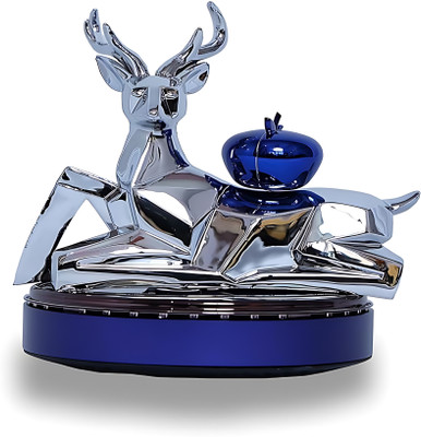 GlowMyst ® Deer Solar-Powered Car Perfume with Auto Rotation Apple for Dashboard Car Freshener Diffuser Deer With Apple(5 ml)