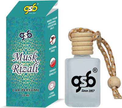 GANDHI SUGANDH BHANDAR Musk Rizali Hanging Air Car Freshener Diffuser muskrizalicargsb(10 ml)