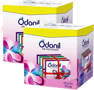 Odonil Assorted Blocks Bathroom Air Freshners | Blocks Mixed Fragrances | 192g (48gx4) | Pack of 2(8 x 48 g)