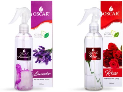 OSCAR LOVENDER OR ROSE WALA AIR FRESHNER Spray(2 x 250 ml)