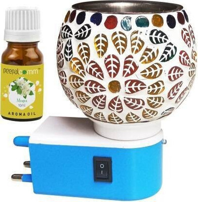 PeepalComm Air Freshner Oil Camphor Diffuser with On Off Switch Between Burner& Lamp With 1 Aroma Oil, Diffuser Multipurpose Ceramic Electric Kapurdani with Night Lamp Aroma Kapoor Dani (Random Design Will be Sent)(1 Units) PeepalComm Air Freshner Oil Camphor Diffuser with On Off Switch Between Burner& Lamp With 1 Aroma Oil, Diffuser Multipurpose Ceramic Electric Kapurdani with Night Lamp Aroma Kapoor Dani (Random Design Will be Sent)(1 Units)