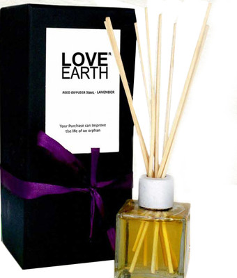 LOVE EARTH Lavender Diffuser Reed Diffuser- Lavender(30 ml)