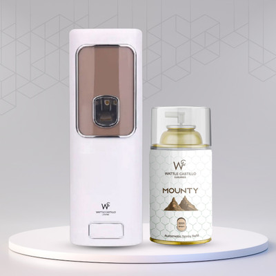 Wattle Castillo Automatic Room Air Freshener Dispenser + Mounty Refill 3000+ Automatic Spray WCL-265ml-Machine02-Mounty(265 ml)