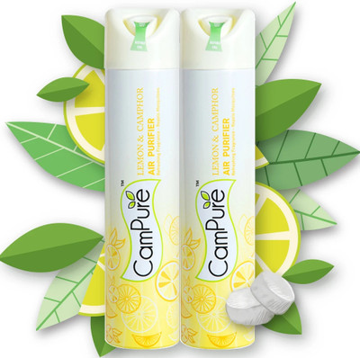 CamPure Air Purifier Lemon & Camphor - Refreshing Fragrance - Repels Mosquitoes Spray Air Purifier Lemon & Camphor - Refreshing Fragrance - Repels Mosquitoes - Pack of 2(2 x 250 ml) CamPure Air Purifier Lemon & Camphor - Refreshing Fragrance - Repels Mosquitoes Spray Air Purifier Lemon & Camphor - Refreshing Fragrance - Repels Mosquitoes - Pack of 2(2 x 250 ml)