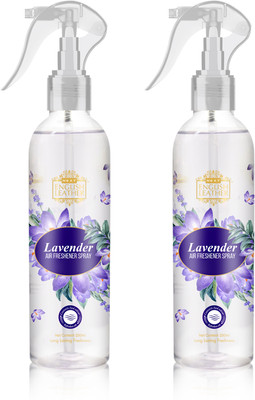NEXT English Leather Nature Inspired Lavender No Gas, Room Air Freshener Car Freshener Spray Lavender No Gas Pack of 2(2 x 250 ml)