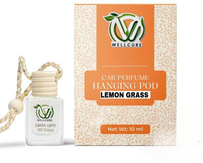 well cure lemon grass Car Freshener Diffuser Car Perfume Hanging Pod |10 ML |Lemon Grass Fragrance Car Air Freshener |Natural Essential Fragrance Oils in Glass Bottle with Wooden Diffuser Lid |(10 ml) well cure lemon grass Car Freshener Diffuser Car Perfume Hanging Pod |10 ML |Lemon Grass Fragrance Car Air Freshener |Natural Essential Fragrance Oils in Glass Bottle with Wooden Diffuser Lid |(10 ml)