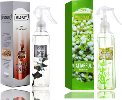 Formless blackoud, attarful Spray Blackoud 250ml Room Freshener 1pc. and Attarful 250ml Room Freshener 1pc.(2 x 125 ml)