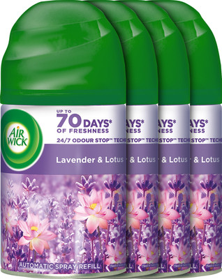 Airwick Lavender & Lotus Refill Lavender & Refill(4 x 250 ml)