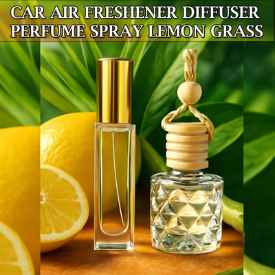 WINKCART Perfume Hanging Combo–Air Freshener for Car Interior Buddha Delight Fragrance Car Freshener Spray, Aroma Oil, Diffuser Essential Oil Car Diffuser Perfume Spray Combo Value Pack with Car Hanging Air Freshener Diffuser(2 x 8 ml)