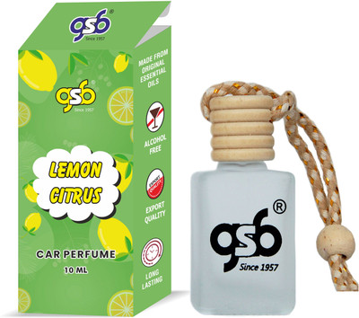 GANDHI SUGANDH BHANDAR Lemon Citrus Hanging Air Car Freshener Diffuser lemoncitruscargsb(10 ml)