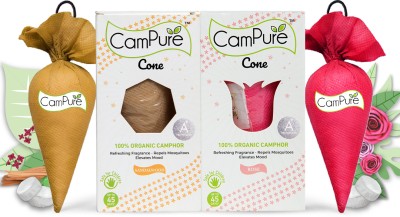 CamPure Cone Air Freshener - Sandalwood & Rose - Pack of 2 Potpourri(2 x 1 Units)