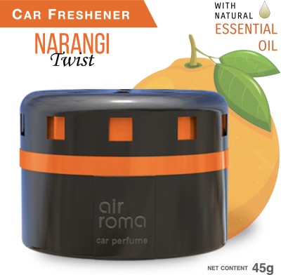 Airroma Narangi Car perfume Long-lasting, Spill-proof Car Freshener Blocks, Aroma Oil(45 g)