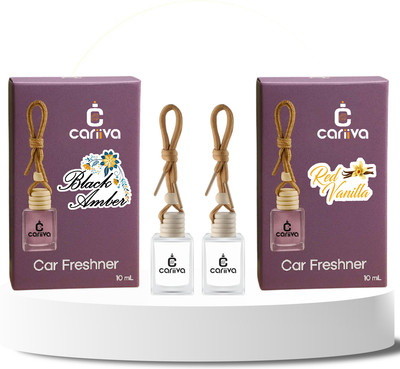 Cariiva BLACK AMBER - RED VANILLA Car Freshener Diffuser CR_02(2 x 10 ml)