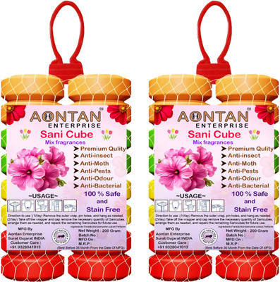 AONTAN ENTERPRISE Toilet air freshener, Rose, Lavender, Mogra, Sandal, Jasmin, Strawberry, toilet freshener Car Freshener Blocks Urinal Cubes Sani Cube Air Freshener room Air Freshener For Toilets bathroom(400 g)