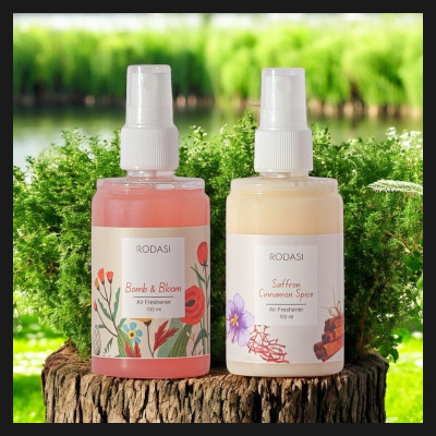 RODASI BOMB AND BLOOM SAFFRON CINNAMON Car Freshener Spray RDS_T_FBBSC100ML(2 x 100 ml)