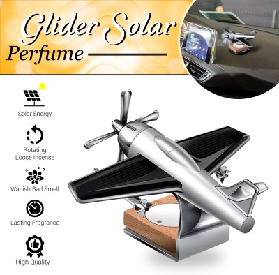 MIKANIX Solar Rotating Glider, Car Dashboard Aroma Perfume Diffuser Interior Car Freshener Diffuser(1 Units)