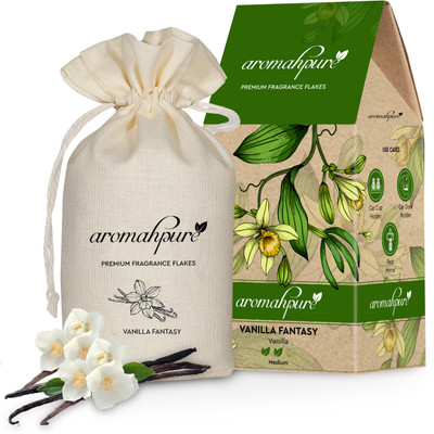 Aromahpure Premium Car Perfume Fragrance Flakes Vanilla Fanatasy Luxury Car Air Freshener Car Freshener Diffuser Premium Car Perfume Fragrance Flakes - Vanilla Fanatasy , Luxury Car Air(50 g)