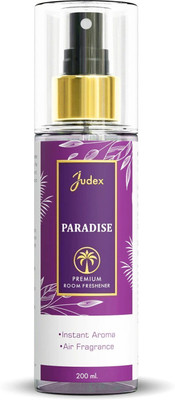 JUDEX Perfume Based Spray Paradise Air Freshener Spray | Long-Lasting Perfume-Based Fragrance for Home, Car, Office, Hotel & Resort | Premium Room Freshener 200ml(200 ml)
