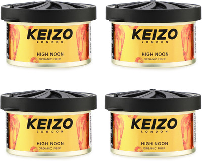 Keizo High Noon Car Freshener Blocks Car Perfume Strong Fiber Air Freshener To Freshen 'up Your Car High Noon(4 x 42 g)