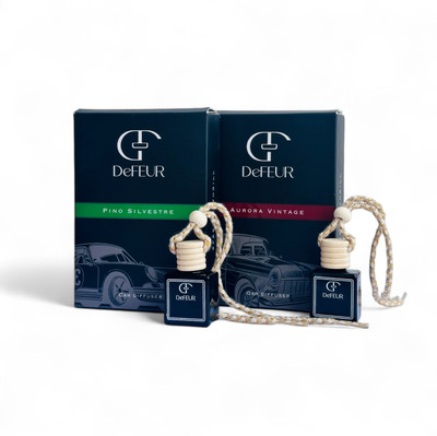DeFEUR Floral bloom with citrus, mint, and musk. Car Freshener Diffuser Pino Silvestre & Aurora Vintage(2 x 10 ml)