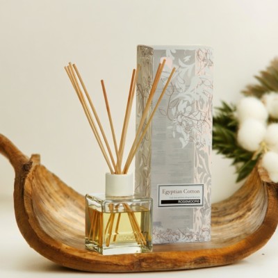 ROSeMOORe scented 10 stick Reed Diffuser Egyptian Cotton Diffuser(200 ml)